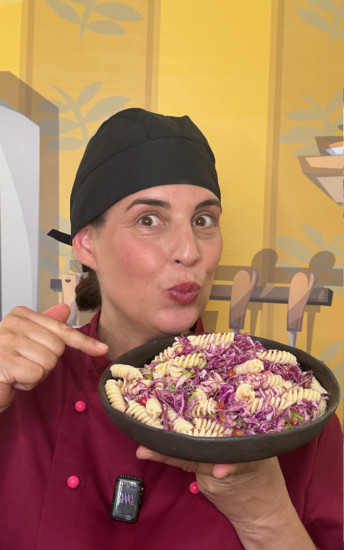 Vorweihnachtlicher Nudelsalat