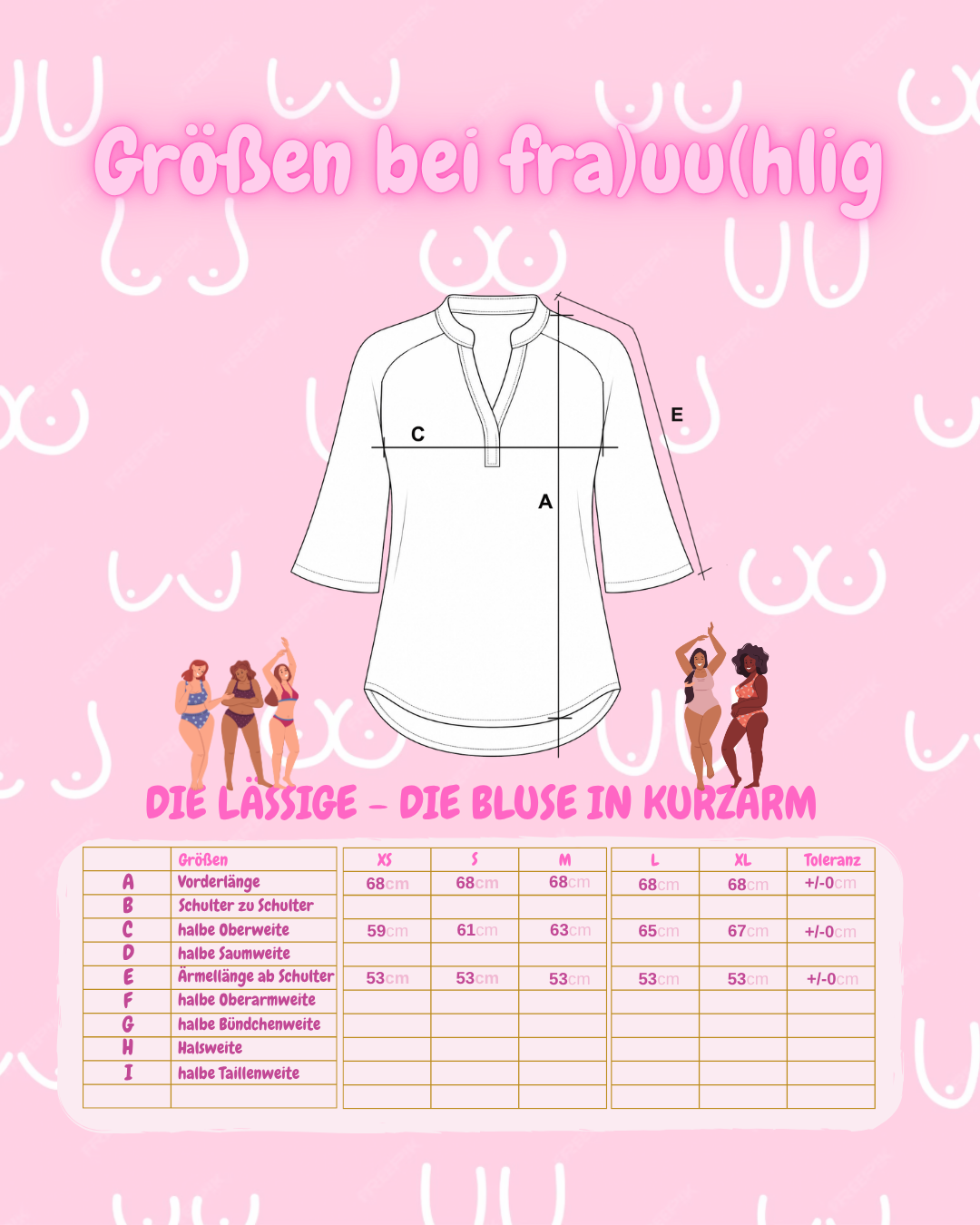 Die Lässige kurzarm - magenta – fra)uu(hlig