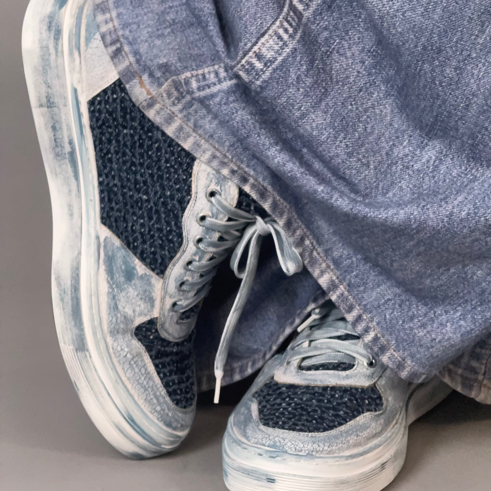 Jeansliebe-der Sneaker – fra)uu(hlig