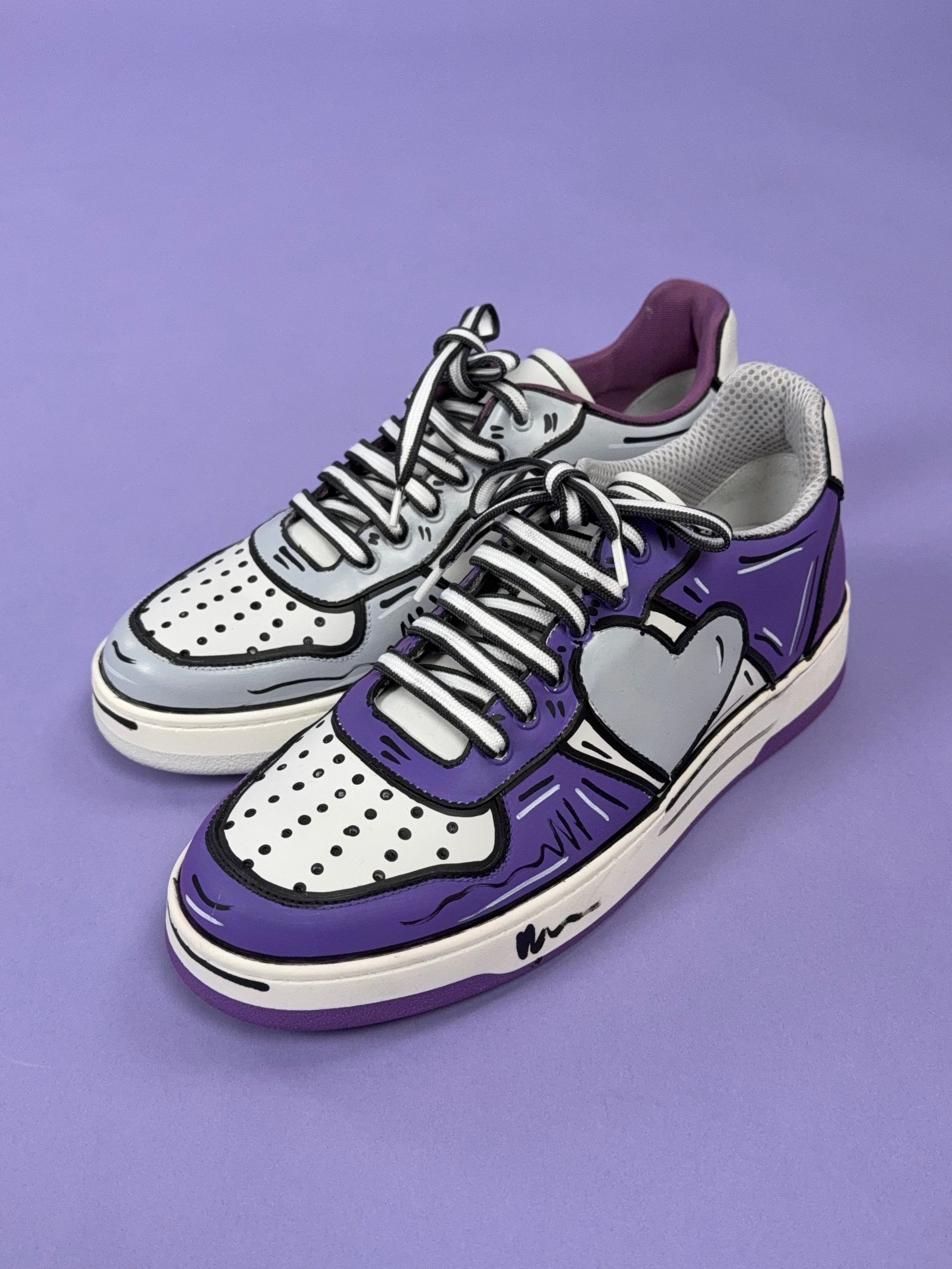 Der Herzliche - der Sneaker mit Herz in lila - PREORDER – fra)uu(hlig